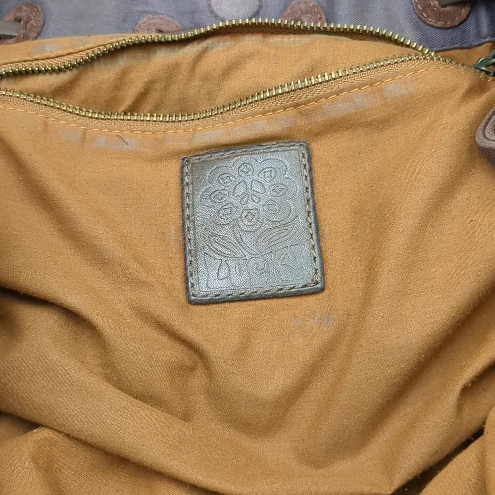 Lucky Brand suede hobo